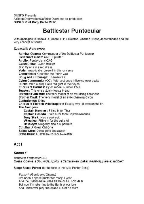 Battlestar Puntacular